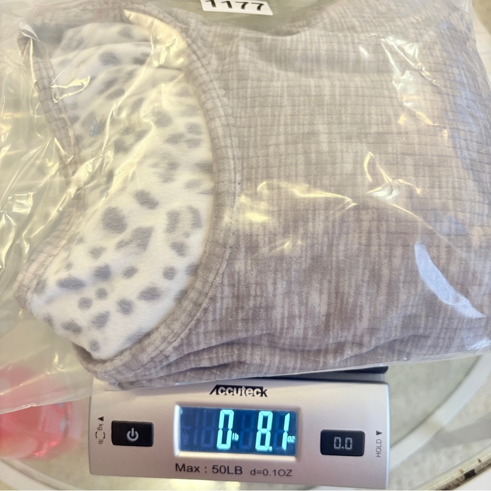 Croft & Barrow Intimates Women’s XL Pajama Top Gray Long Sleeve Lounge Sleepwear - Picture 9 of 9